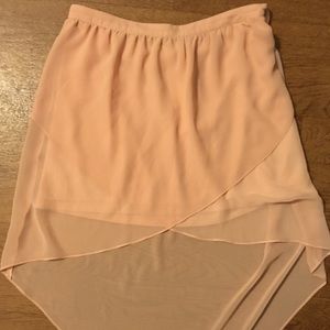 American Eagle high-low pink skirt